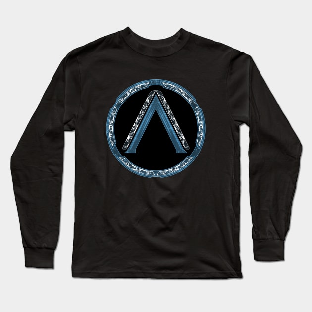 Spartas Lambda Symbol Long Sleeve T-Shirt by NicGrayTees